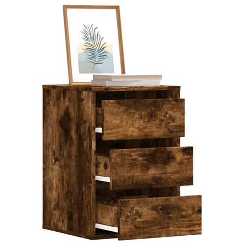 Vidaxl Commode D'angle - Chêne Fumé - Image 3