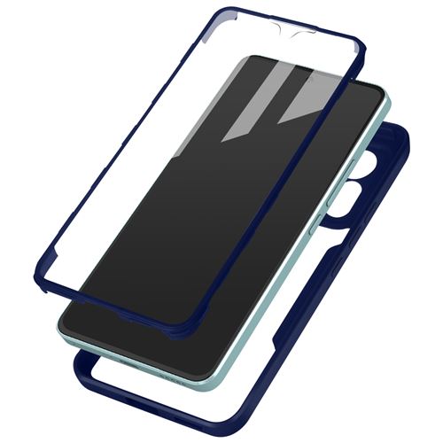 Coque pour Xiaomi 12 Lite Antichoc Dos Plexiglas Avant Polymère Coins Renforcés Avizar Contour Bleu