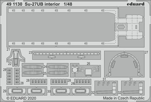 Su-27ub Interior For Kitty Hawk - 1:48e - Eduard Accessories