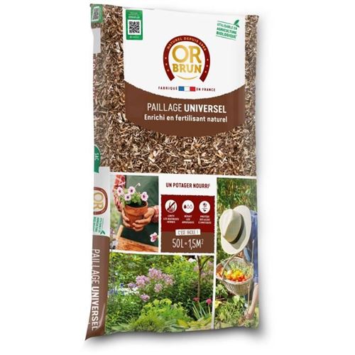 Paillage Universel - Or Brun - Obrpfuni50N - 50 L