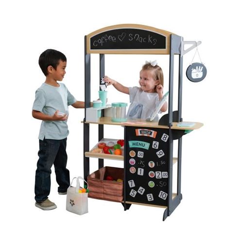 KidKraft - 53439 - Stand marchand en bois Lets Pretend