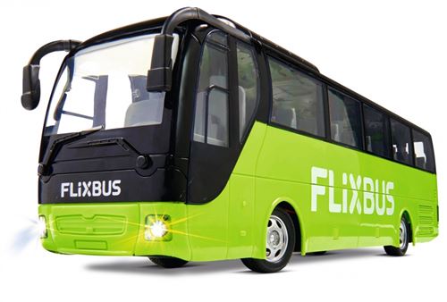 Modellsport 907342 FlixBus Auto RC &eacute;lectrique Bus avec accu, chargeur et piles pour l&eacute;metteur