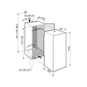 LIEBHERR Congélateur encastrable armoire SIFNSF5128-20, 213 litres, 8 tiroirs, No frost