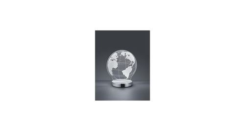 Lampe globe chromé 1x7w smd led