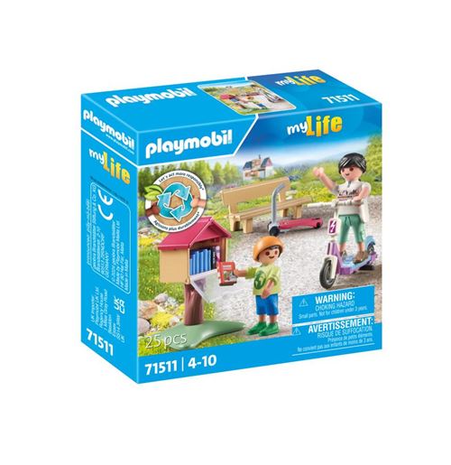 Playmobil My Life 71511 Boîte à livres avec maman et enfant - Playmobil