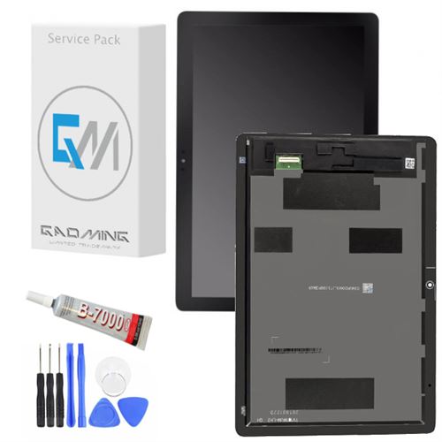kit Gaoming - écran tactile et LCD assemblès pour HUAWEI MediaPad T5 Wifi 10.1 AGS2-AL00CHN AGS2-W09CHN Noir avec lot d'outils et colle UV