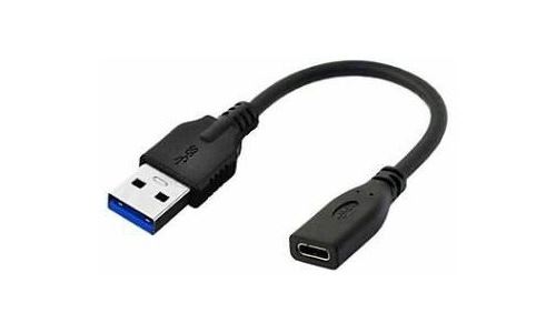 MicroConnect - Adaptateur USB - USB type A (M) pour 24 pin USB-C (F) - USB 3.0 - 20 cm - noir
