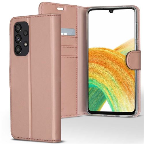 Accezz Protect Series - Étui à rabat pour téléphone portable - silicone, cuir artificiel, polyuréthanne thermoplastique (TPU) - pour Samsung Galaxy A33 5G