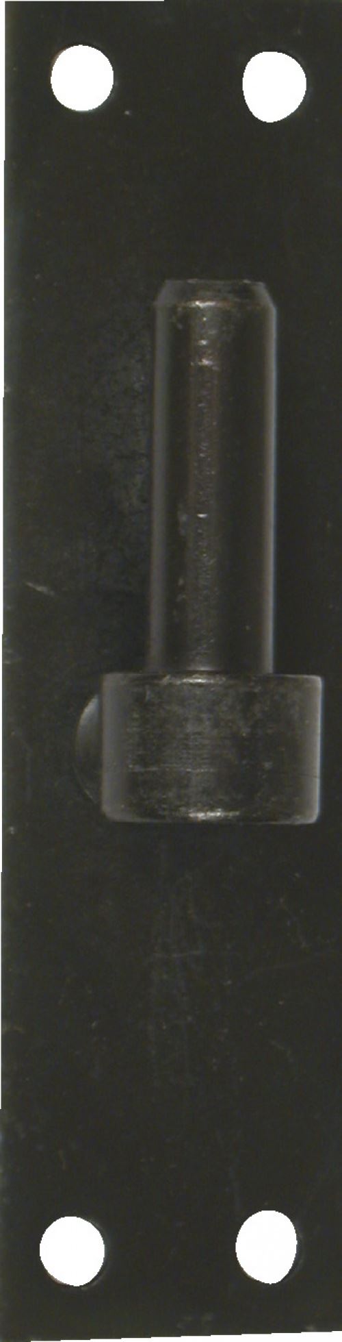 Gond sur platine acier prépeint, H.120x Diam.16 mm