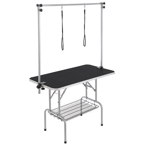 VEVOR Table de Toilettage Chien Pliable Moyenne Et Petite 113,79x60,96cm Capacité 149,7kg
