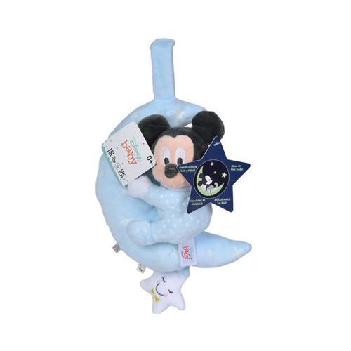 Disney -Doudou Mickey Musical Lumineux Moon Starry Night - Doudou - Achat &  prix