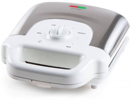 DOMO DO9222W - Gaufrier - 900 Watt - acier inoxydable