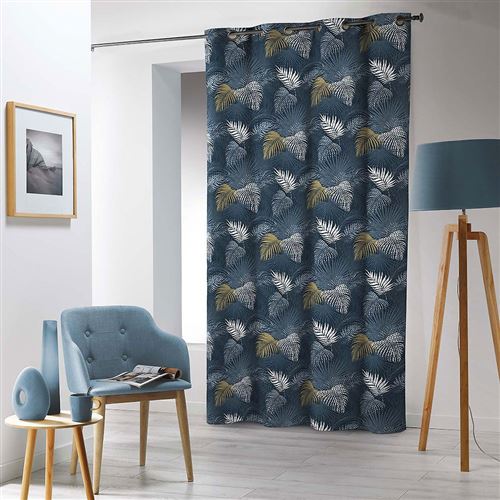 rideau a oeillets 140 x 240 cm microfibre imprimee valeria Douceur d'Intérieur