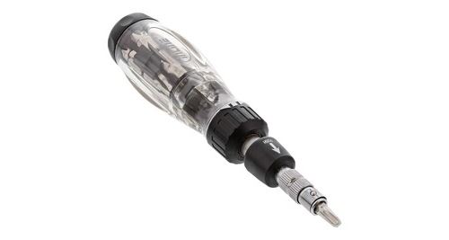Tournevis à cliquet inline® flex avec porte-embout 14in1