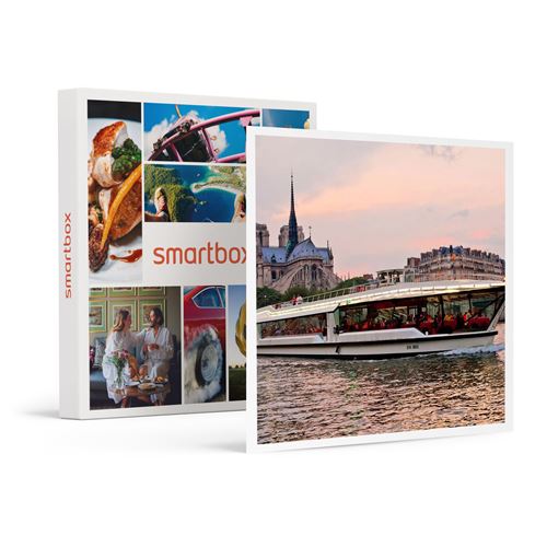 SMARTBOX - Coffret Cadeau Découverte de Paris en famille : dîner croisière Excellence sur la Seine pour 2 adultes et 1 enfant-Gastronomie