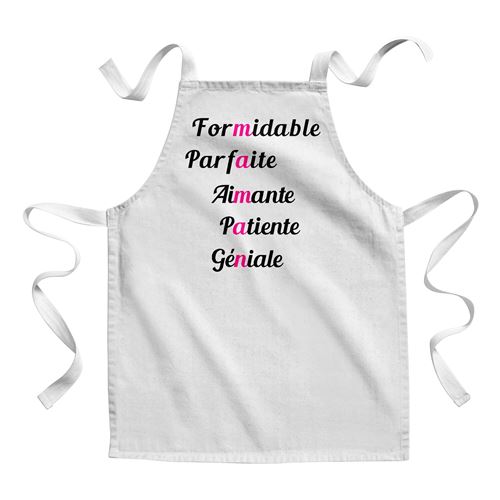 Fabulous Tablier Enfant Cuisine Maman Formidable Parfaite Aimante Patiente  Geniale - Qualité Premium 100% Coton - Tablier - Achat & prix