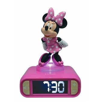 Réveil digital avec veilleuse lumineuse Minnie en 3D et effets sonores - 1