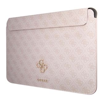 Housse pour Ordinateur Portable 13'' Saffiano avec Motif 4G et Logo en Métal Guess Rose - 1