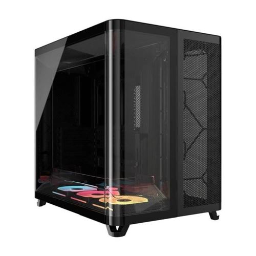 Corsair Icue Link Air 5400 Lx-R Rgb - Mid Tower - Atx Étendu - Panneau Latéral Fenêtré (Verre Trempé) - Pas D'Alimentation (Atx) - Noir - Usb/Audio