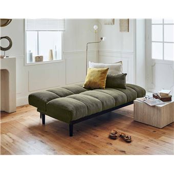 Canapé-lit 2 En 1 VidaXL - Velours Gris 122x204 Cm Convertible