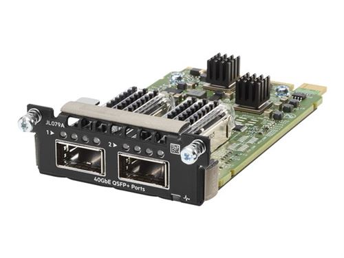 HPE Aruba - Module d'extension - 40 Gigabit QSFP+ x 2 - pour HPE Aruba 3810M 16SFP+ 2-slot Switch
