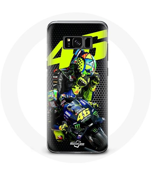 Coque pour Samsung Galaxy S8 plus Valentino Rossi motoGP 46 Pilote de vitesse Maniacase