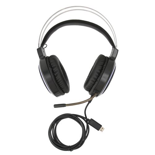 Casque Gaming Stéréo Son surround 7.1 avec microphone USB - Noir