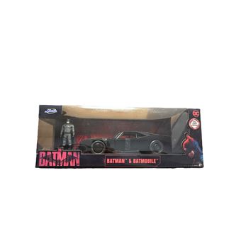 Voiture Batman Batmobile The Batman 2022 - Modèle De Collection 1/24 En Métal Avec Figurine Batman - Jada Toys Voiture Miniature Batman 2022