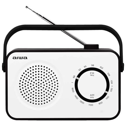 Non Communiqué Blanc Aiwa R-190Bw Radio Portative Fm, Am