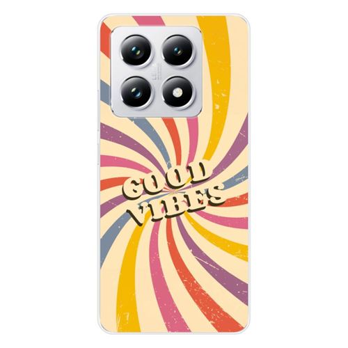 Coque en silicone imprimée compatible Xiaomi 14T 4G Good vibes