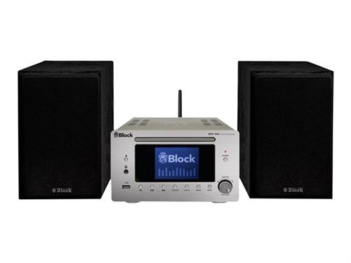 Audioblock MHF-900 - Système audio - 2 x 40 Watt - argent diamant