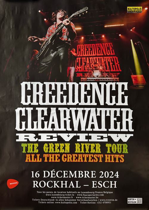 Affiche - Creedence Clearwater Review - The Green River Tour 2024 - 80x120cm