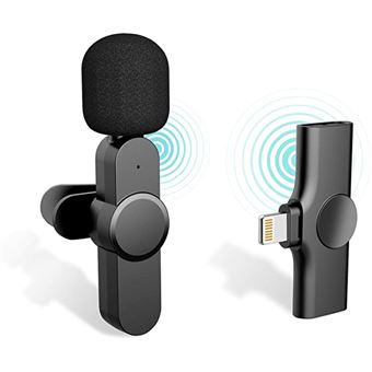 Microphone Lavalier sans Fil, Mini Clip Bluetooth de Type C sur