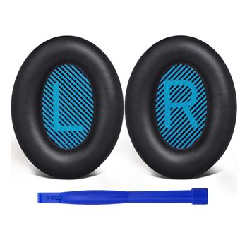 Coussinets De Remplacement Pour Casque Bose QuietComfort - Noir, Mousse Mémoire De Forme, Compatible QC35, QC25, QC15