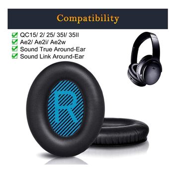 Coussinets d'oreille professionnels Bose Qc35 Oreillettes de remplacement  pour Bose Quietcomfort 35 I/ ii Écouteurs supra-auriculaires