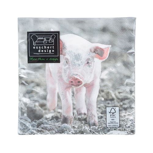 Serviette en papier de soie avec motifs (lot de 20)