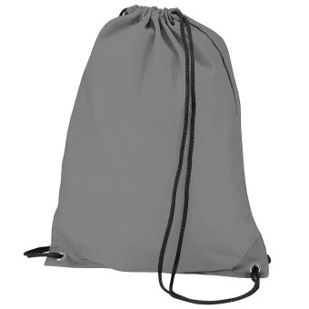 BagBase - Sac à dos avec cordon de serrage (Taille unique) (Gris