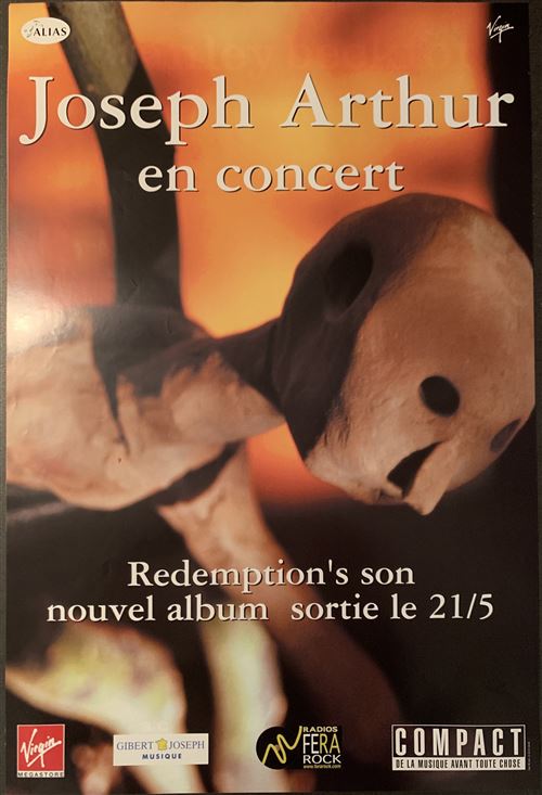Joseph Arthur - Redemption's son - 40x60cm - Affiche État correct - N/A reconditionné disponible sur Fnac