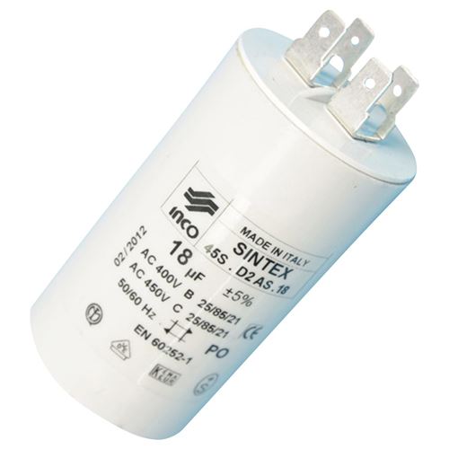 Condensateur Lave Linge Electrolux Condensateur 18 Μf 450 V pour Lave Linge Electrolux
