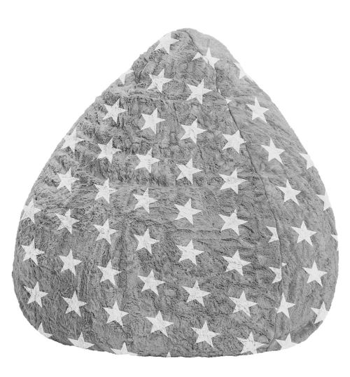 Pouf Fluffy Stars XL Gris