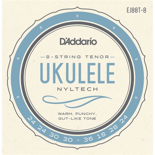 Daddario D'addario Ej88t-8 Nyltech, 8 Cordes Ténor - Cordes Pour Ukulélé