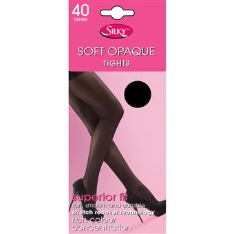 Silky Opaque - Collants 40 deniers (1 paire) - Femme (XL) (Noir) - UTLW186 - 1