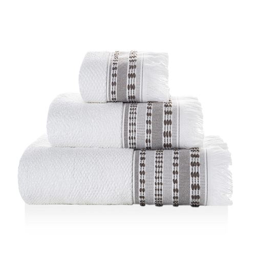 Serviette Havana coton Taupe 30x50cm Best Interior