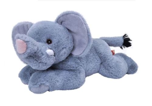 Wild Republic peluche éléphant Ecokins Mini junior 20 cm bleu