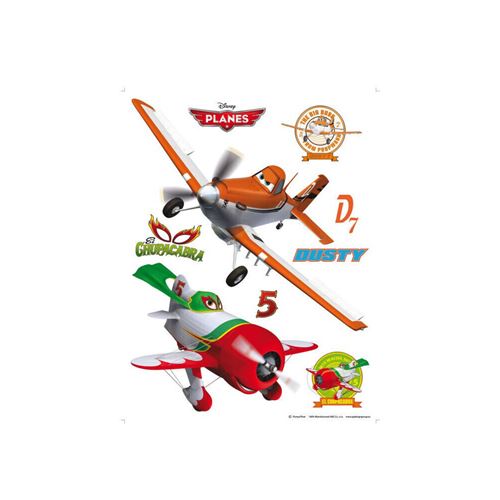 AG  ART Stickers g&eacute;ant Dusty et El Chupacabra Planes Disney 65x85cm 