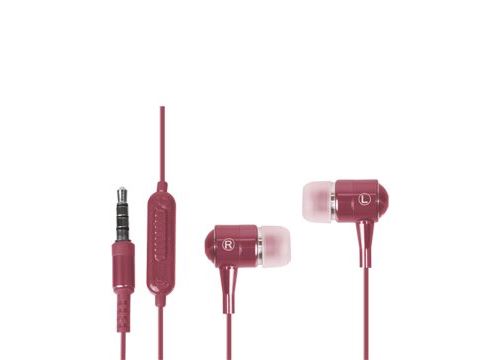 Casque intra-auriculaire colorblock stéréo bubble gum métal