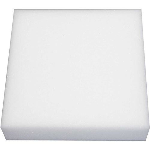 Creotime bloc de feutre aiguilleté 20 x 20 cm mousse blanche
