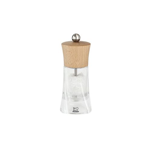 Peugeot - Moulin à sel manuel en bois et acryl couleur naturel 14 cm