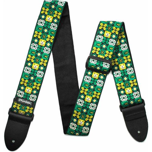Dunlop D67-01GN - Sangle guitare Winterland Green