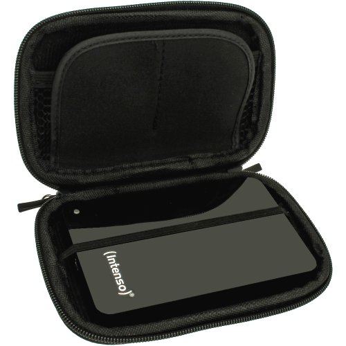 igadgitz Noir EVA Étui Housse Case Cover Rigide pour Intenso Memory Safe Station Disque Dur Externe (6,35 cm) 2.5 Pouces 320Go, 500
